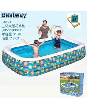 Bestway inflatable swimming pool Large size free air pump
