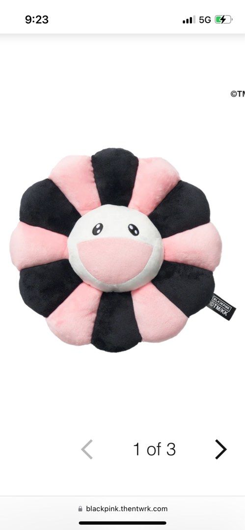 村上隆×BLACKPINK Flower Pillow (pink/grey) - アイドル