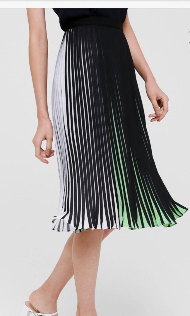 Jasmine pleated a-line midi skirt new arrivals