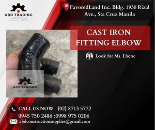 CAST IRON FITTING ELBOW