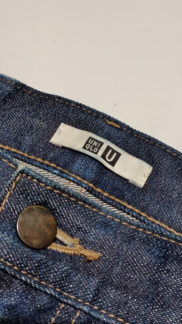 Celana jeans selvedge raw denim uniqlo