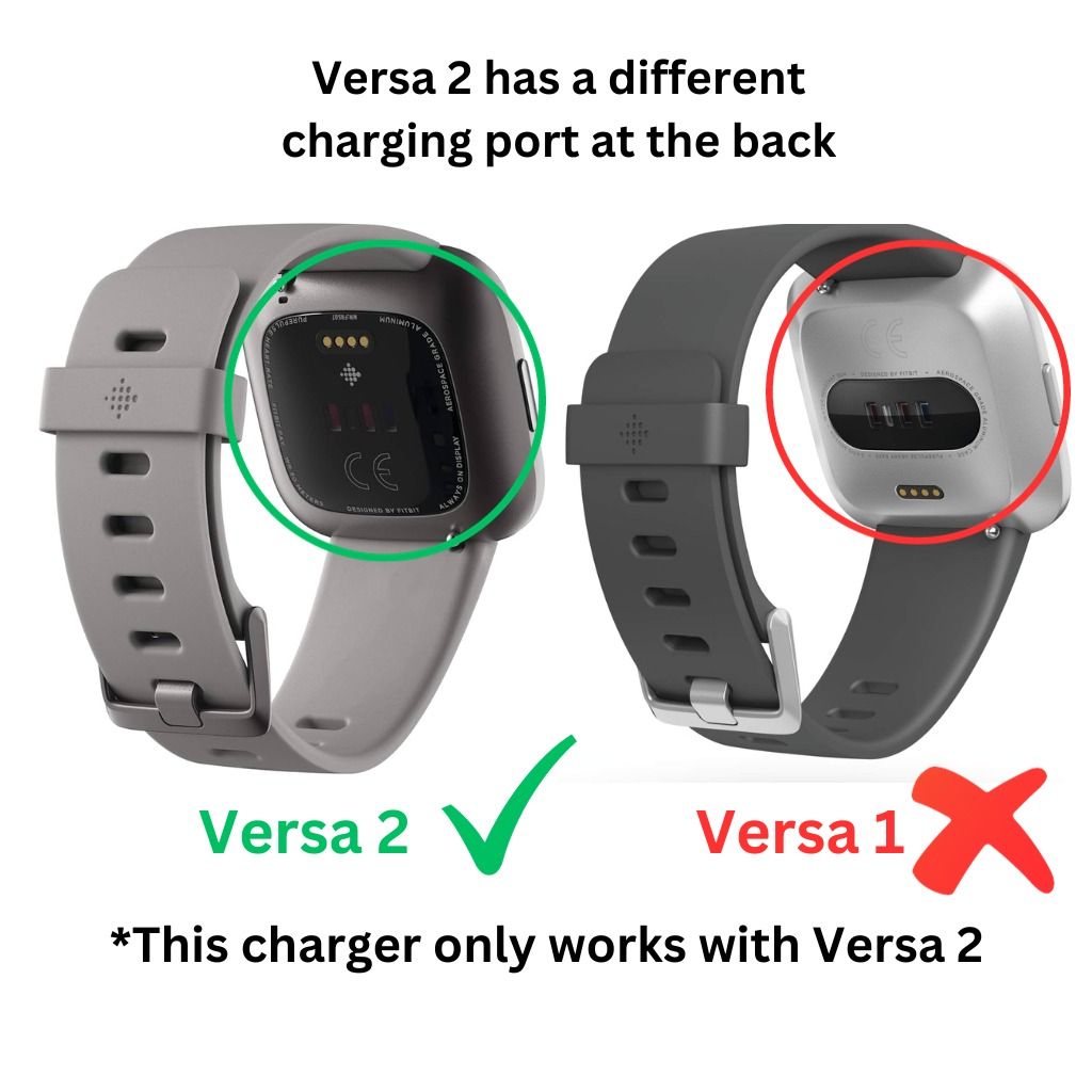 Charger Fitbit Versa 2 Charging Cable Dock Mobile Phones