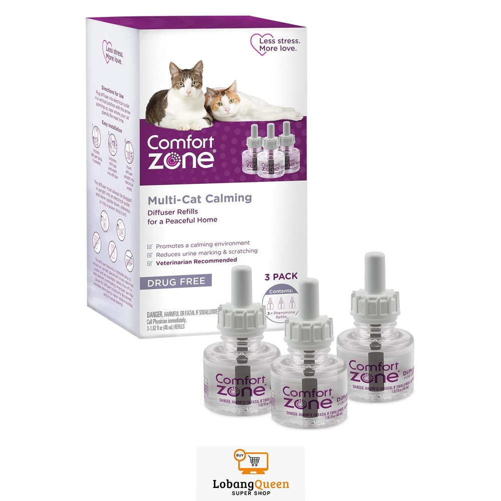 Comfort Zone 3 Refills | Multi-Cat Pheromone Diffuser Refills (90 Days ...