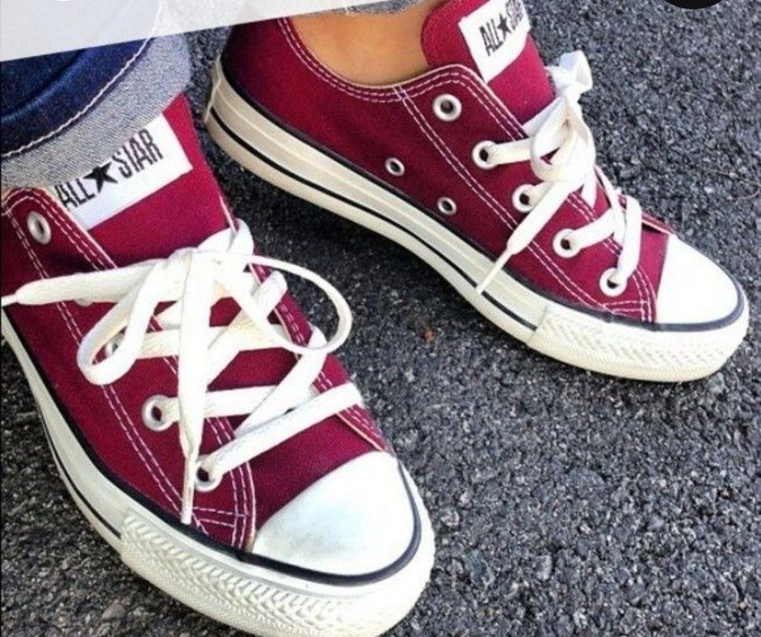 Converse Maroon Burguncy All Star Men s Fashion Footwear