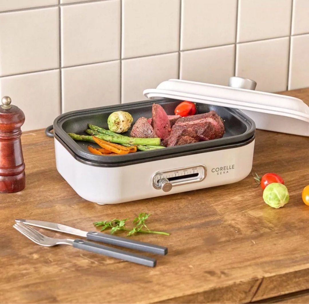 Corelle SEKA Multi Cooker with Grill Takoyaki Plates CS-MGDP/SG