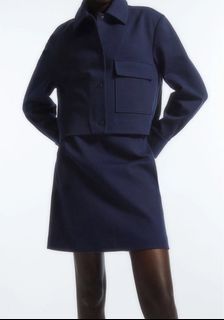 COS Navy Blue Skirt