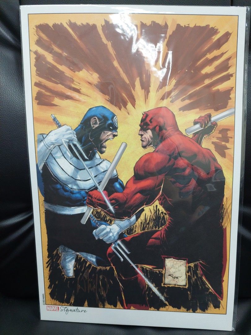 Daredevil Poster signed by Whilce Portacio (Category: Comics & Manga) located in Pasig City. Submitted by toydaddyph (Listing ID 1289921353, Image 1). Description: Item is an exclusive 11x17 Marvel Signature series Daredevil poster signed by notable Filipino American comic book writer and artist, Whilce Portacio. Item was signed by Whilce Portacio during his January 2024 visit to the Philippines. Whilce Portacio is truly one of the comic book gre