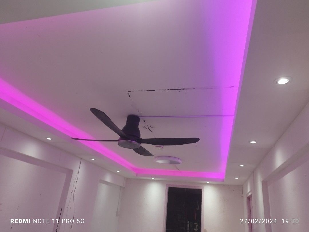 False ceiling/Partition services/ Home partition/ Drywall false ceiling partition/L Box/Electrical full house warning #electrician#electrician service62863093003265113