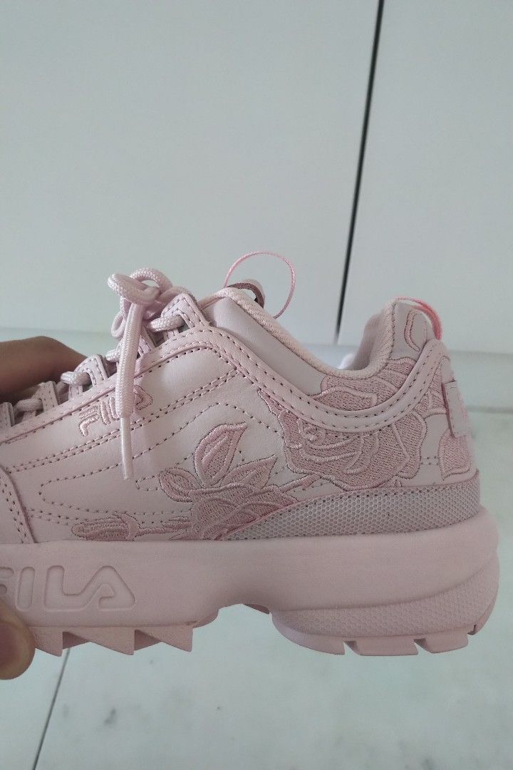 Fila disruptor 2 pink embroidered shop