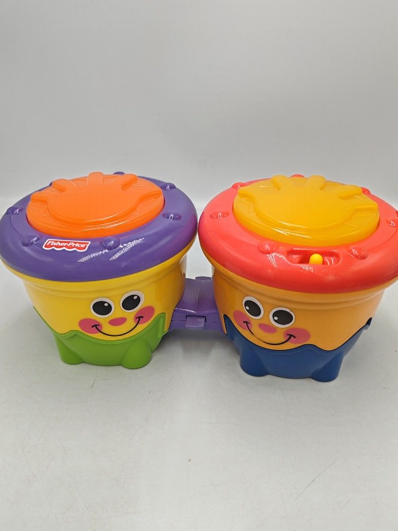 Fisher Price Crawl Along Drum Roll Bongos A22