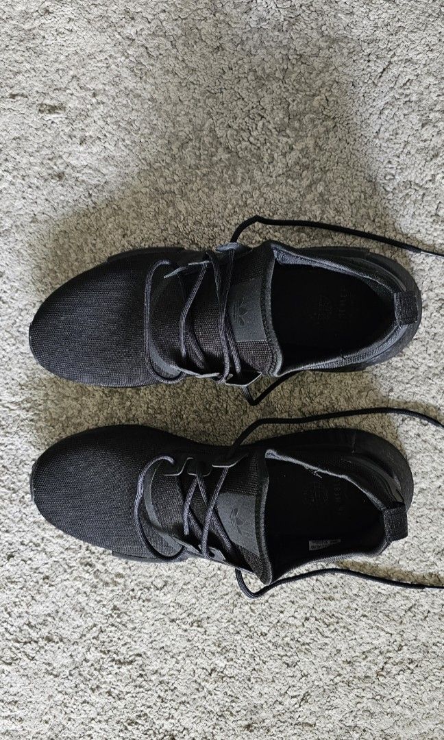 Full Black NMD R1 Men s Fashion Footwear Sneakers on Carousell