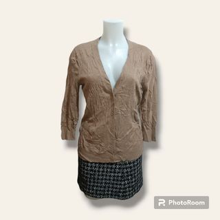 Gap brown button down knitted cardigan