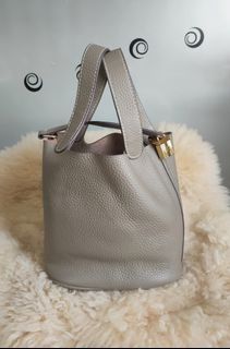 Genuine Leather Picotin Bag