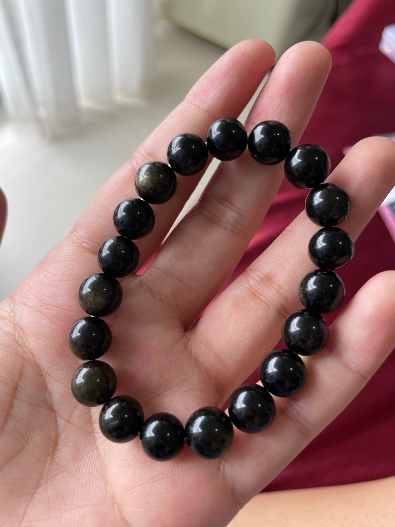 Golden Obsidian bracelet Women s Fashion Jewelry Organisers
