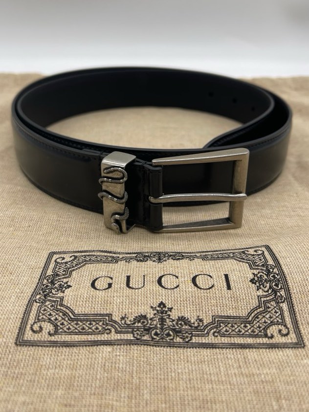Gucci Snake Buckle Leather Belt Luxury Accessories on Carousell