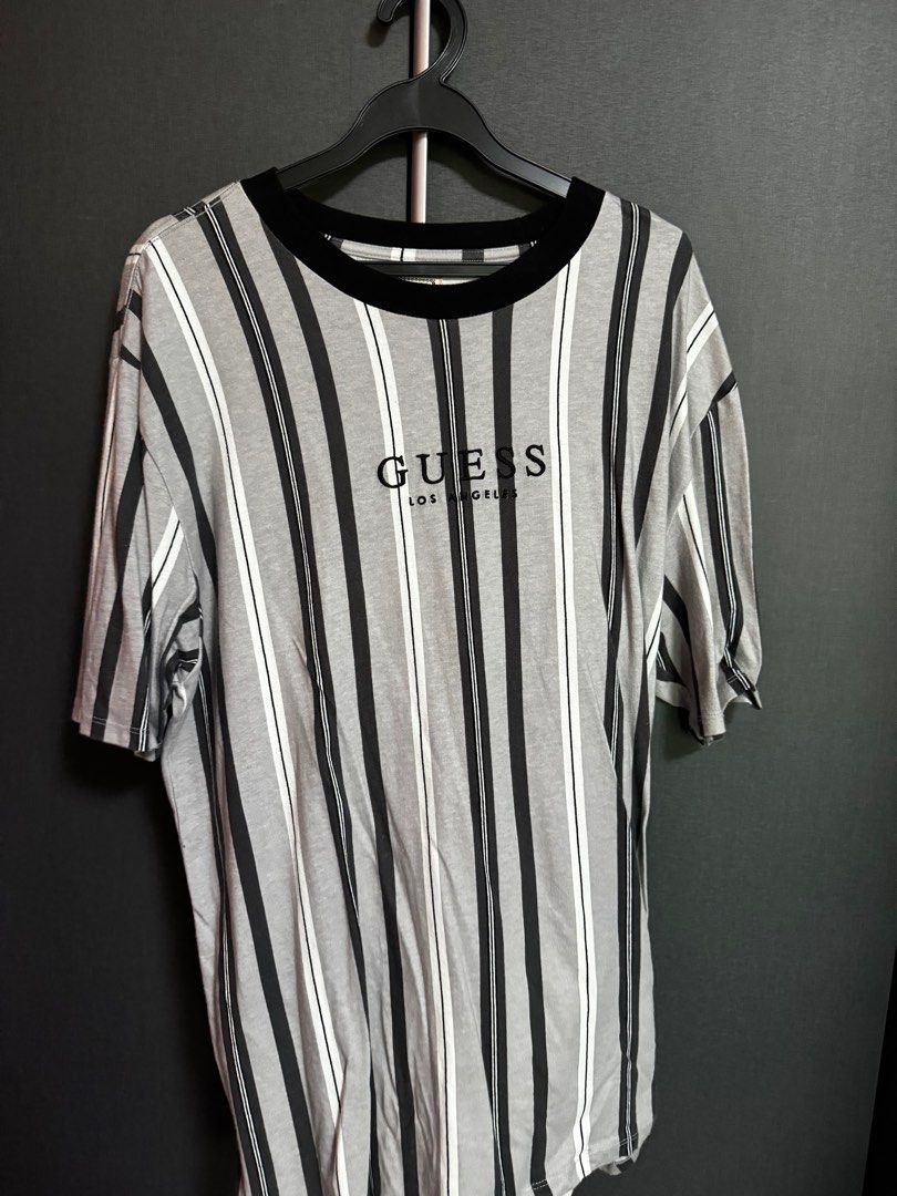 Guess kincaid striped tee on sale