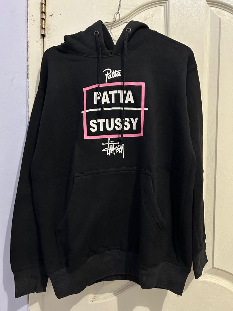 Hoodie Stussy x Patta Fesyen Wanita Pakaian Wanita Baju Luaran di Carousell