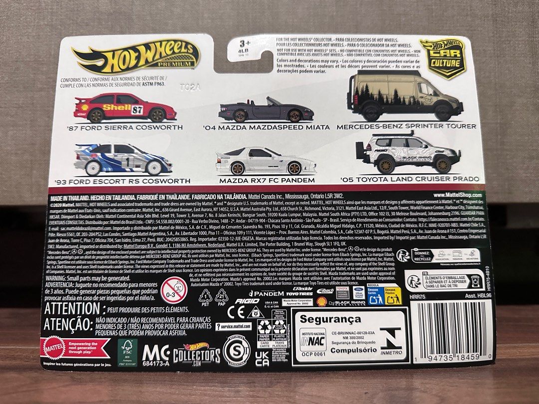 Hot Wheels Premium Twin Pack - Mazda Mazdaspeed Miata & RX7 FC Pandem 2004 - 1:64 - Boîte Non Ouverte