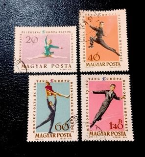 Hungary 1963 - European Figure Skating Championships 4v. (used)
