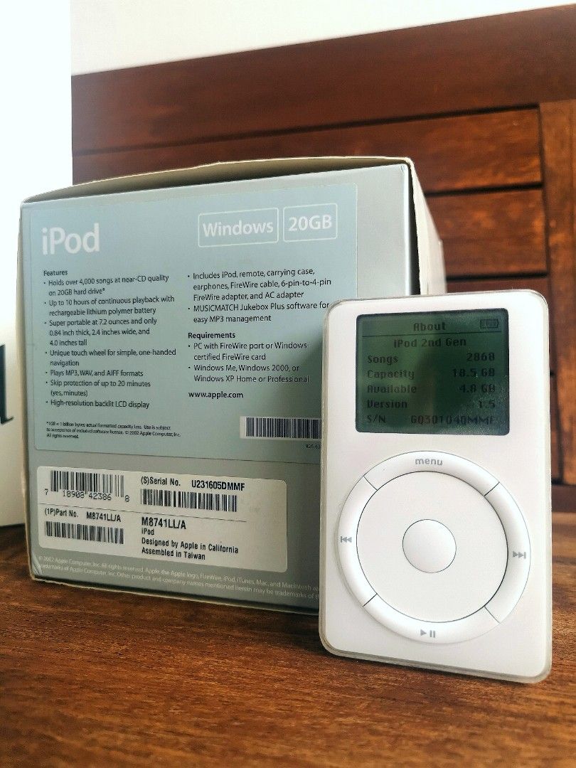 iPod 2nd Gen Boxed Vintage (Incomplete, A1019)63208339388801111