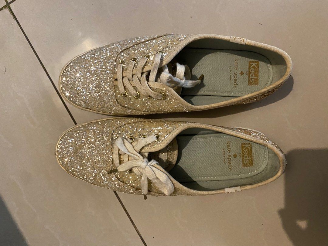 Urgently Decluttering Negotiable Price Keds x Kate Spade New York Glitter Sneakers Size 8 Women s Fashion Footwear Sneakers on Carousell