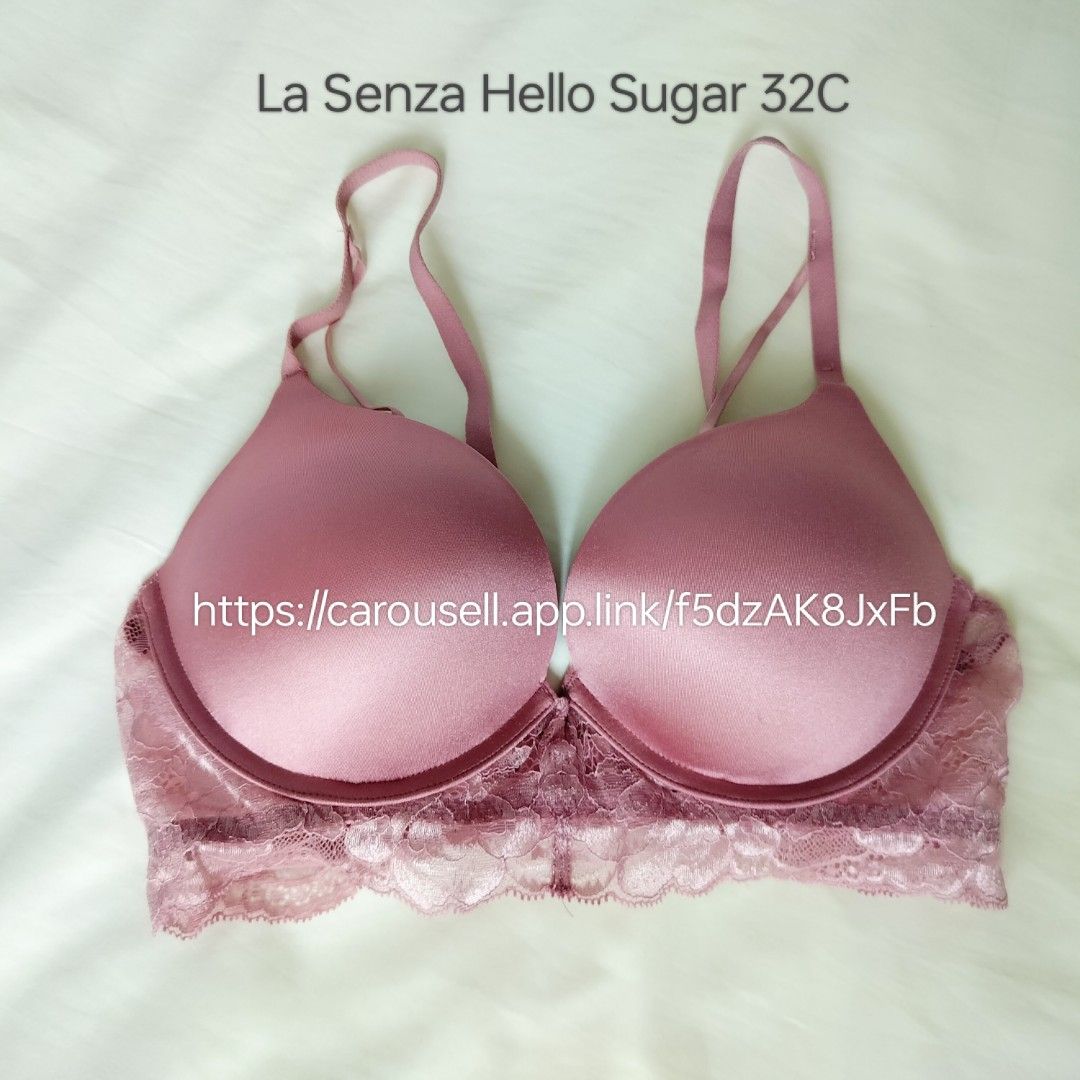 La SENZA, Intimates & Sleepwear, Lasenza Hello Sugar Black Lace Push Up  Bra 32c