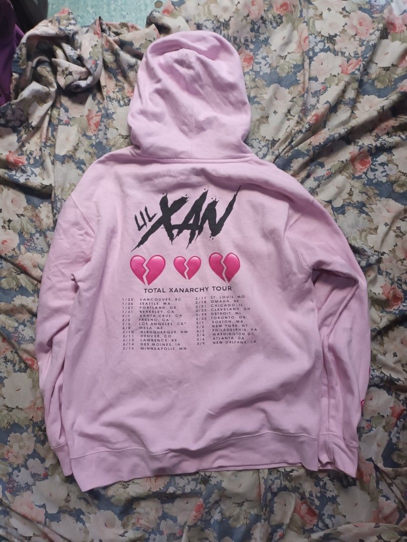 Lil xan discount pink hoodie