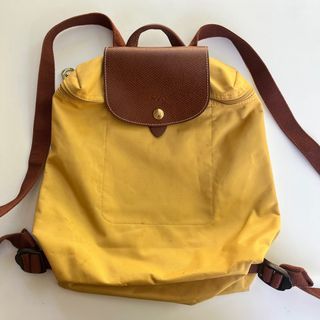 Longchamp Le Pliage Backpack in Curry