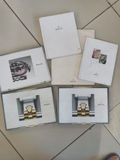 Lot of 6 ROLEX Branded Luxury Watch Catalog Collectible not AP Omega Patek Philippe Tag Heuer Breitling Hublot Cartier