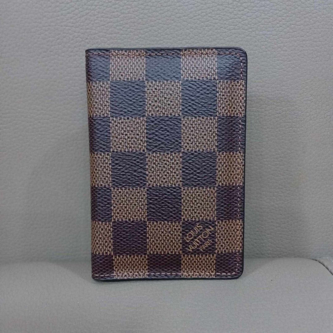 Louis Vuitton Damier Ebene Card Case (Category: Luxury Bags & Wallets) located in Taguig. Submitted by esa.agustin (Listing ID 1289997970, Image 2). Description: Original Louis Vuitton Damier Ebene.Card Case. With box, dust bag, authenticity card and paper bag. Made in France.