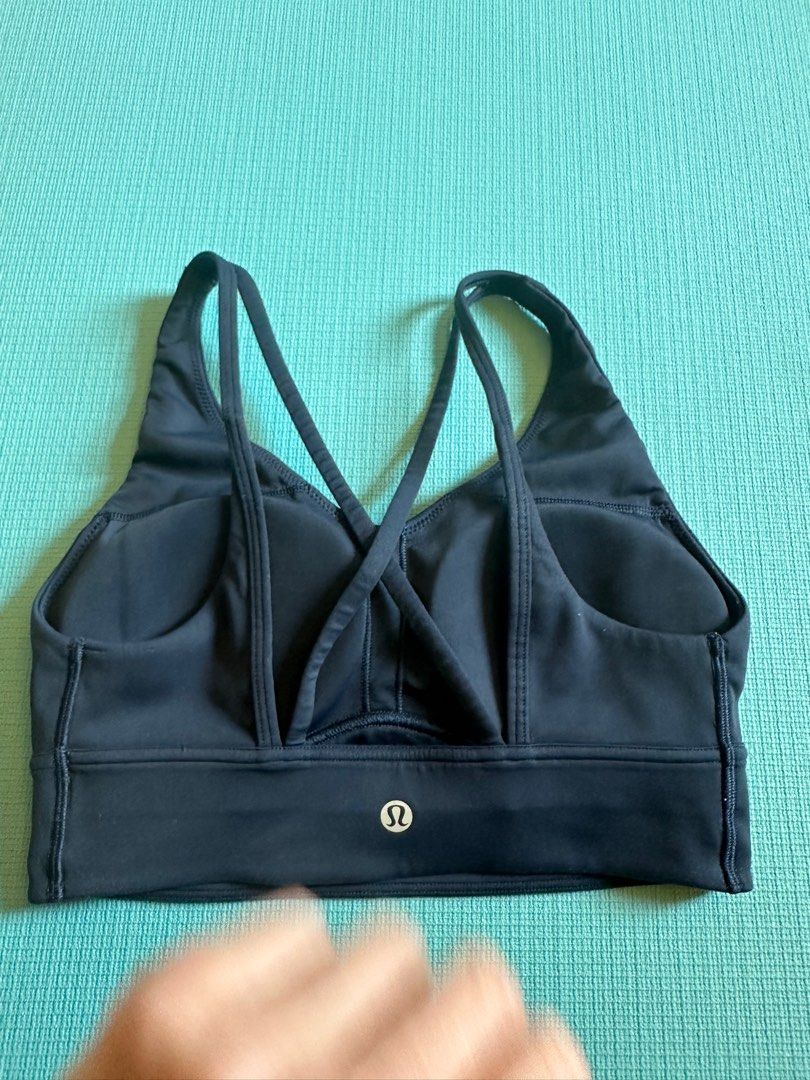 Lululemon In Alignment Longline Bra Light Support, B/c Cup In Blue |  ModeSens