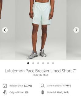 Lululemon Pace Breaker Short
