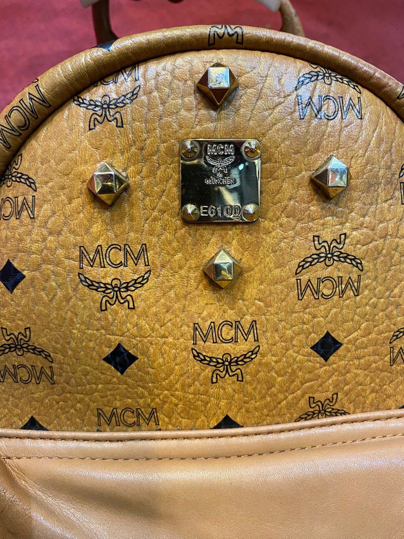 MCM BackPack (Category: Luxury Bags & Wallets) located in Manila. Submitted by novymaesel14868 (Listing ID 1289995269, Image 2). Description: MCM BackPack With Laptop Compartment With Minor Sign Of Usage 4000.