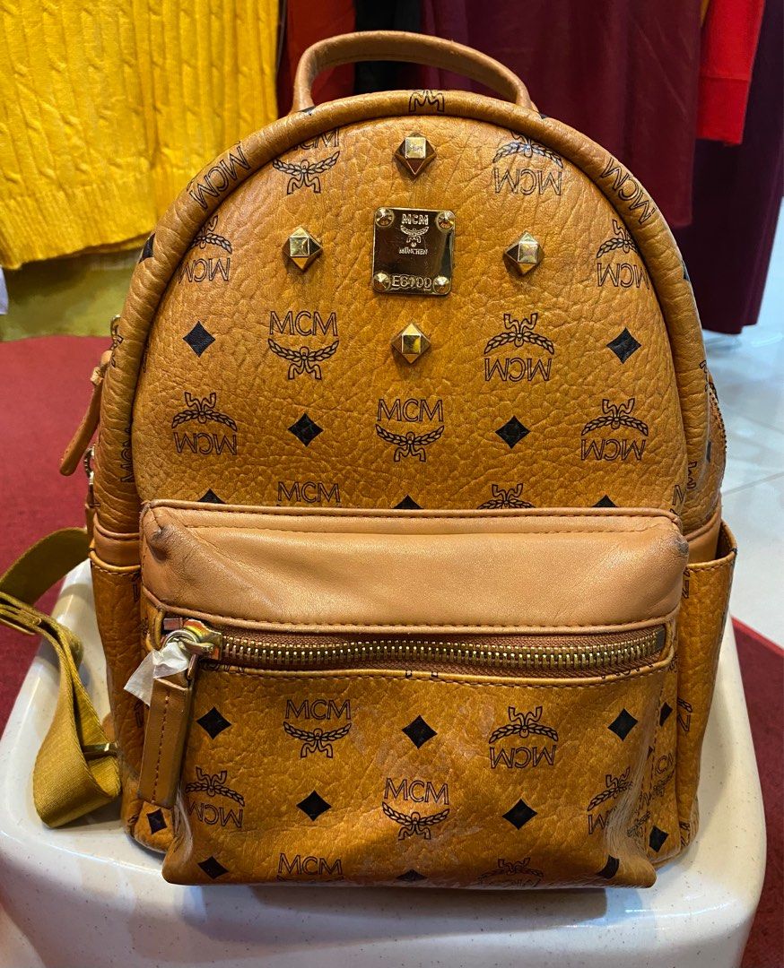 MCM BackPack (Category: Luxury Bags & Wallets) located in Manila. Submitted by novymaesel14868 (Listing ID 1289995269, Image 1). Description: MCM BackPack With Laptop Compartment With Minor Sign Of Usage 4000.