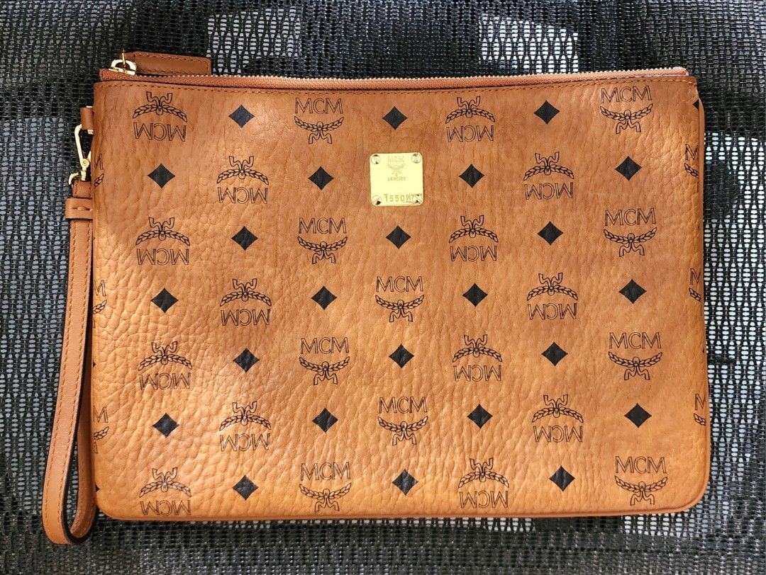 Mcm zip pouch in visetos original clearance