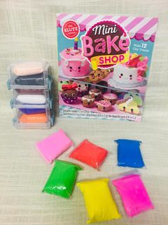 Mini Bakeshop Book with 12 Air Dry Clay Bundle