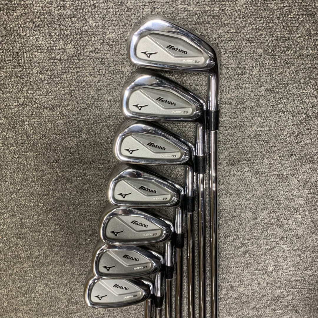 Mizuno MP 53 Golf Iron Set 4 9 P 7 pieces Dynamic Gold True Temper R300 Steel Shaft Regular Flex Golf Irons Set MP53 MP 53 40824 Sports Equipment Sports Games Golf on Carousell
