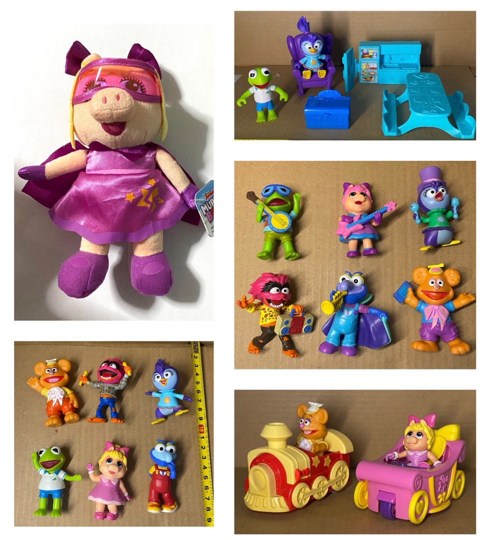 Piggy Fozzie Muppet Babies Playroom Set Kermit Piggy Muppet Babies