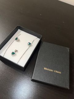 Murano Glass - Jewelry Set - Emerald