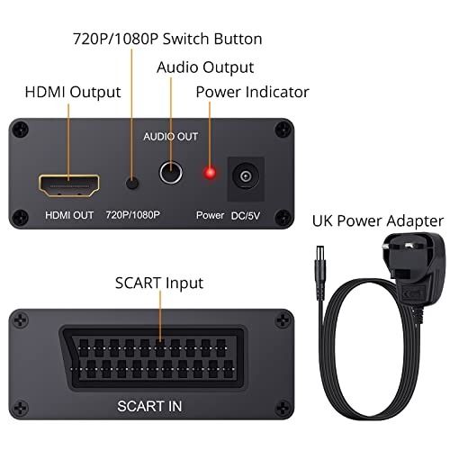 Neoteck HDMI-compatible to RCA HDMI-compatible Converter 3.5mm Jack  Headphone 720P 1080P Support PAL