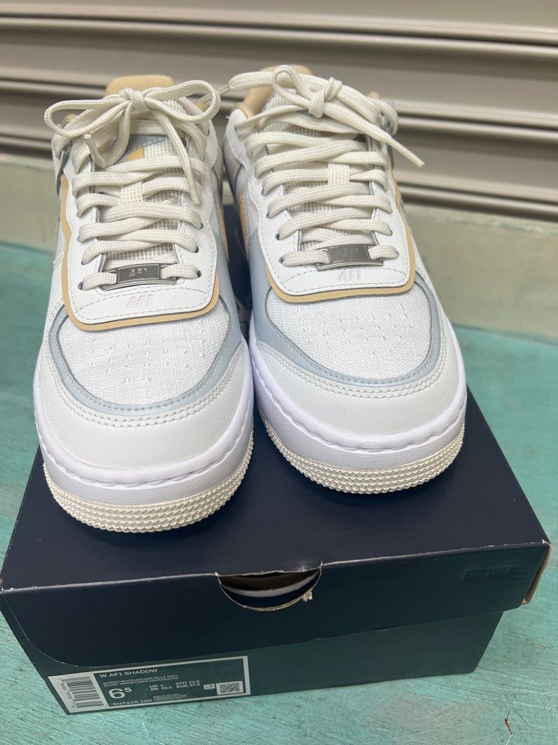Authentic Nike Air Force 1 Shadow US 6.5 Women White with Box