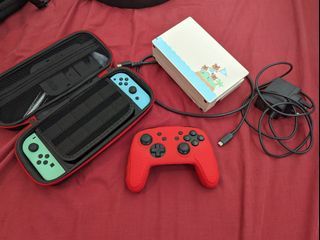 Nintendo Switch Animal Crossing Version with Pro Controller