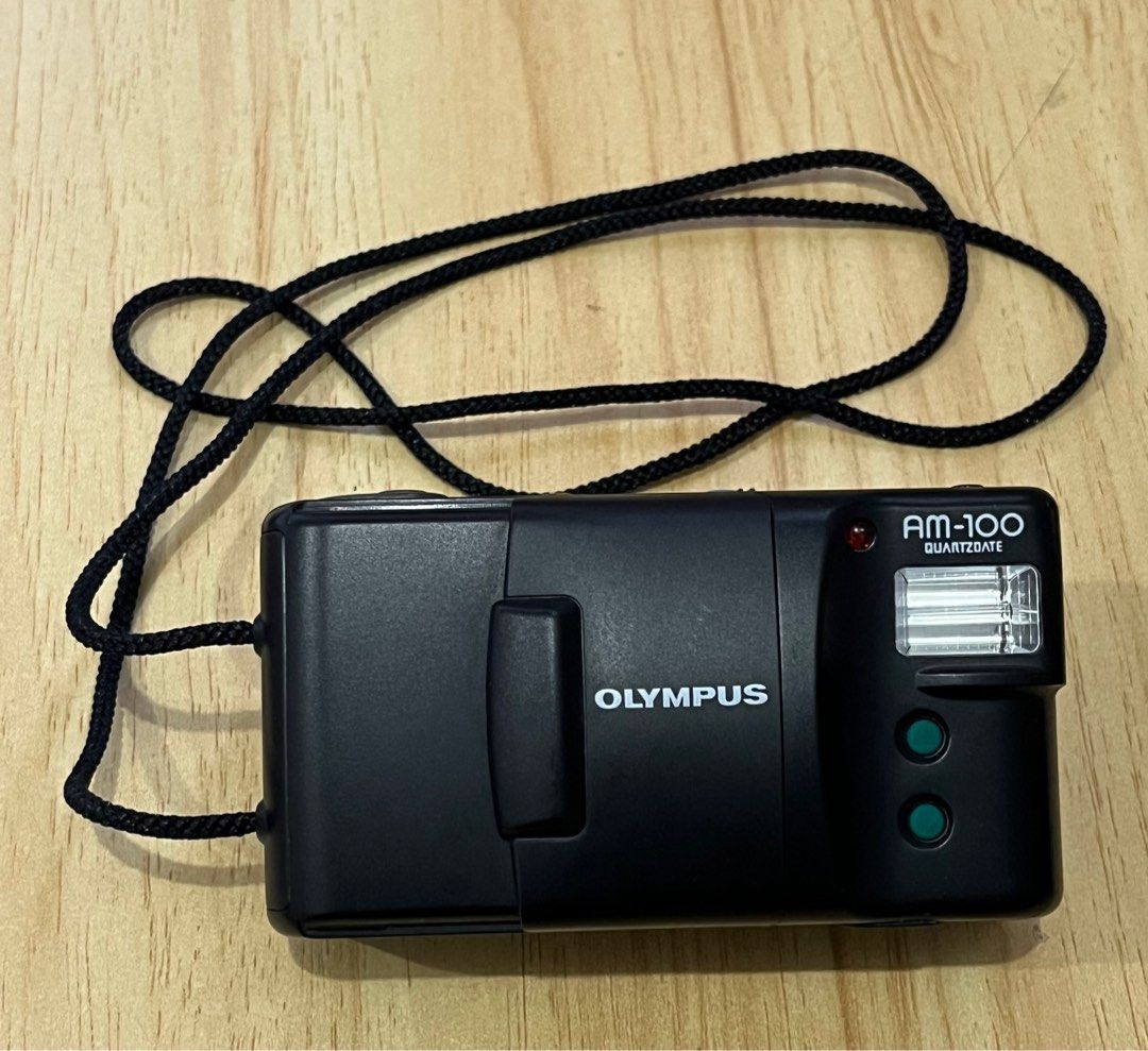 Olympus AM-100 (Category: Cameras) located in Bacoor. Submitted by gcart (Listing ID 1290055759, Image 1). Description: Olympus AM-100 35mm Autoflash Autofocus 2 AA batteries Self timer Bought on Film Camera ph (Bazaar).
