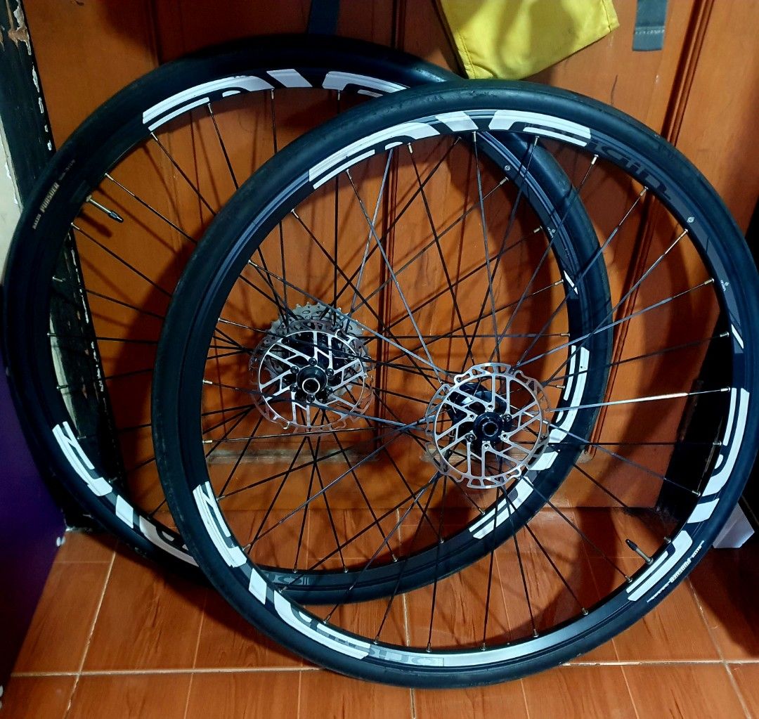 Origin8 Rimset RH10 (Category: Bicycles) located in Pateros City. Submitted by doiski (Listing ID 1284646054, Image 1). Description: Origin8 rimset RH10 Php5k. With Enve decals. (Mayaman tignan sa malayo 😅) 700c. Origin8 hubs TA. No issue still looks new. rotors, cogs and tyres NOT included. Taguig loc. Rfs: upgrade..