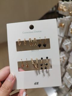 Original H&M Set of 6 Earrings Women's Accessories gift
