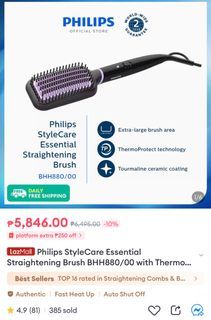 Philips straightening brush