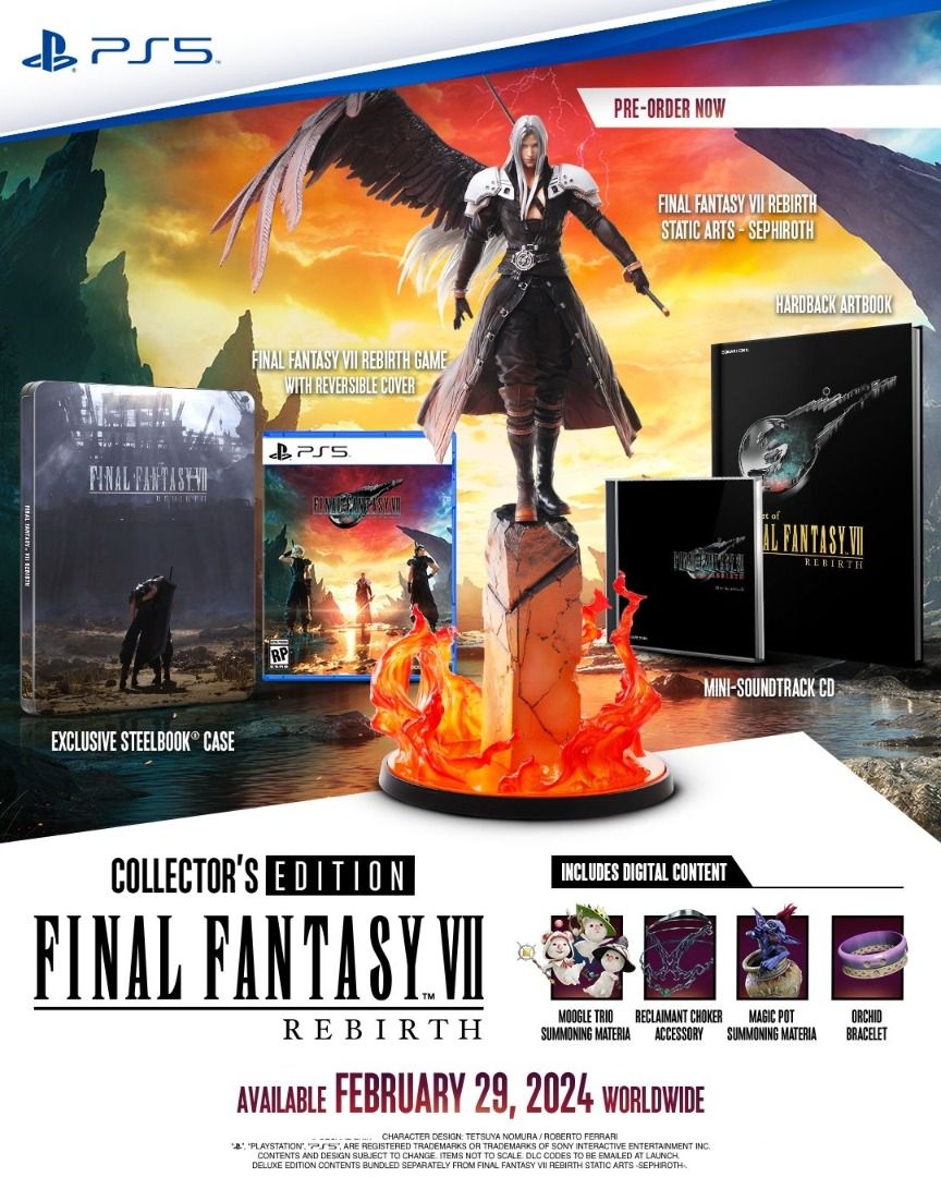 PreSale Final Fantasy VII Rebirth Deluxe Edition 7 2024