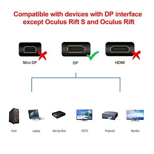 Rankie DP Extension Cable DisplayPort Male to Female Extension