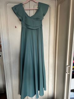Sage long gown