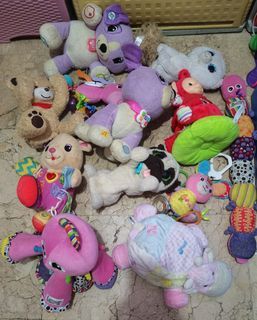 Sale! Take-all baby stuffed toys/batt op toys.